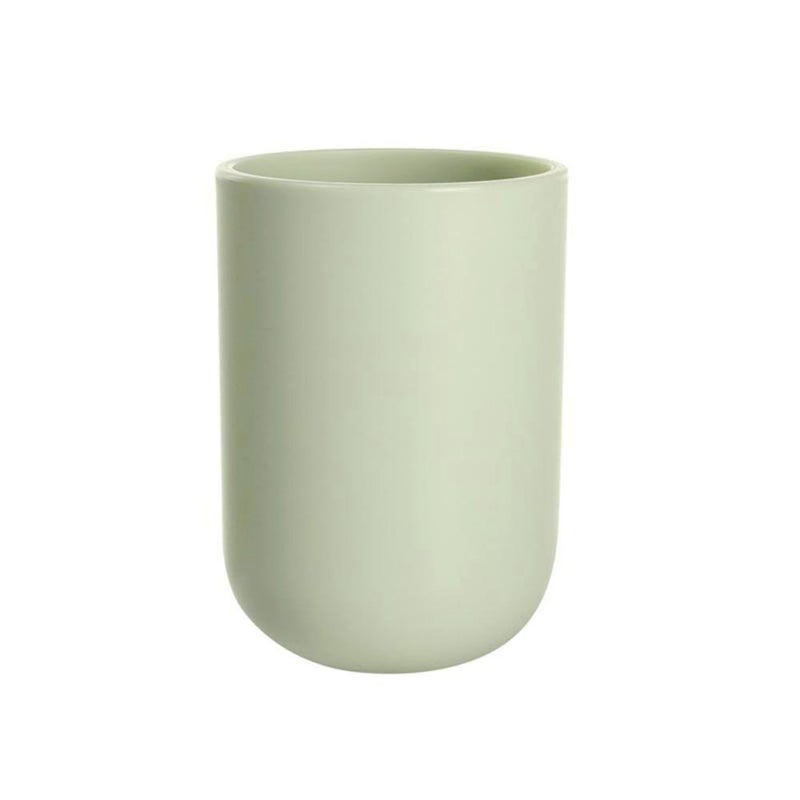 UVIVIU Toothbrush Cup, Bathroom Cup, Toothbrush Holder, Bathroom Tumbler, Plastic, 350ml (Light Green) - Image 2